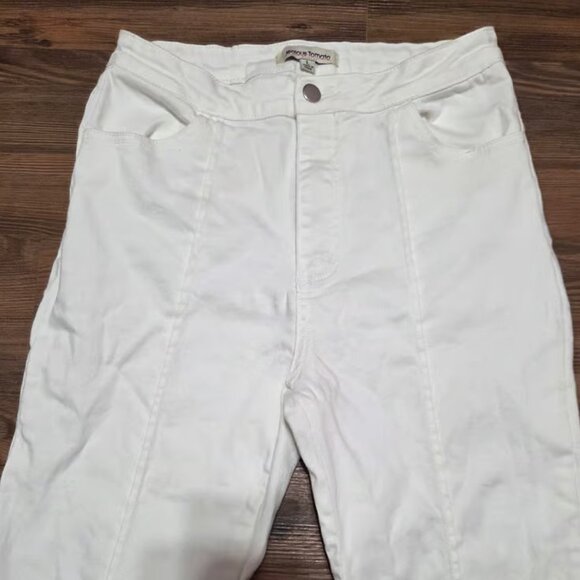 Jealous Tomato white flare jeans - Picture 2 of 5